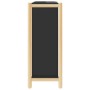 Scarpiera Nera 57,5x33x80 cm in Legno Multistrato