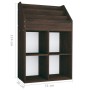 Portariviste per Bambini Rovere Fumo 71x30x114 cm Multistrato