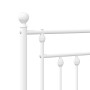 Testiera in Metallo Bianco 200 cm