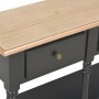 Tavolo Consolle Nero 110x30x76 cm in Legno Multistrato