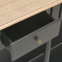 Tavolo Consolle Nero 110x30x76 cm in Legno Multistrato