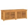 Contenitore Giardino con Borsa 150x50x53cm Legno Massello Teak