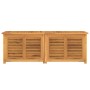 Contenitore Giardino con Borsa 150x50x53cm Legno Massello Teak