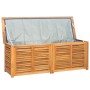 Contenitore Giardino con Borsa 150x50x53cm Legno Massello Teak