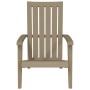 Sedia Adirondack da Giardino in Polipropilene Marrone Chiaro