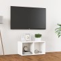 Mobile Porta TV Bianco 72x35x36,5 cm in Legno Multistrato