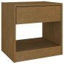 Comodini 2 pz 40x31x40 cm Marrone Miele Legno Massello di Pino