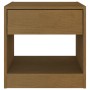 Comodini 2 pz 40x31x40 cm Marrone Miele Legno Massello di Pino