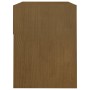 Comodini 2 pz 40x31x40 cm Marrone Miele Legno Massello di Pino