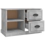 Mobile Porta TV Grigio Cemento 73x35,5x47,5cm Legno Multistrato