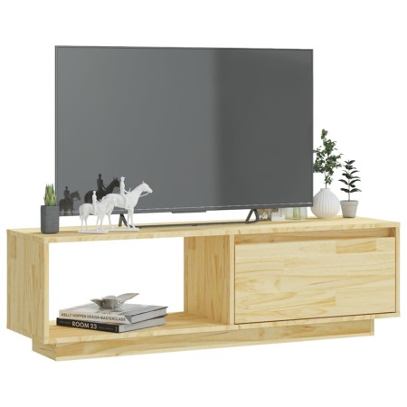 Mobile Porta TV 110x30x33,5 cm in Legno Massello di Pino