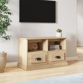 Mobile Porta TV Rovere Sonoma 80x35x50 cm in Legno Multistrato