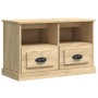 Mobile Porta TV Rovere Sonoma 80x35x50 cm in Legno Multistrato