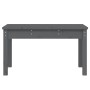 Panca da Giardino Grigia 80x44x45 cm Legno Massello di Pino