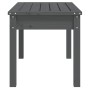 Panca da Giardino Grigia 80x44x45 cm Legno Massello di Pino