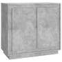 Credenza Grigio Cemento 80x34x75 cm in Legno Multistrato