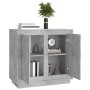 Credenza Grigio Cemento 80x34x75 cm in Legno Multistrato