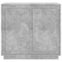 Credenza Grigio Cemento 80x34x75 cm in Legno Multistrato