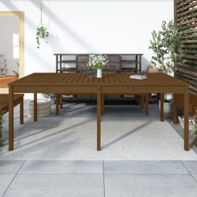 Tavolo da Giardino Miele 203,5x100x76cm Legno Massello di Pino