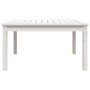 Tavolo da Giardino Bianco 82,5x82,5x45cm Legno Massello di Pino