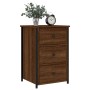 Comodini 2 pz Rovere Marrone 40x36x60 cm in Legno Multistrato