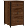 Comodini 2 pz Rovere Marrone 40x36x60 cm in Legno Multistrato