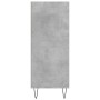 Credenza Grigio Cemento 57x35x90 cm in Legno Multistrato