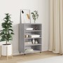 Credenza Grigio Sonoma 57x35x90 cm in Legno Multistrato