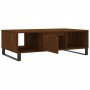 Tavolino Salotto Rovere Marrone 104x60x35 cm Legno Multistrato