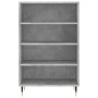 Credenza Grigio Cemento 57x35x90 cm in Legno Multistrato