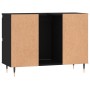 Mobile da Bagno Nero 80x33x60 cm in Legno Multistrato