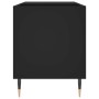 Mobile Porta Dischi Nero 85x38x48 cm in Legno Multistrato