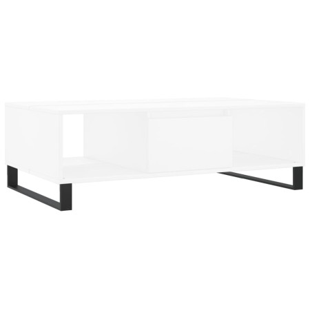 Tavolino da Salotto Bianco 104x60x35 cm in Legno Multistrato