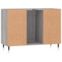 Mobile da Bagno Grigio Sonoma 80x33x60 cm in Legno Multistrato