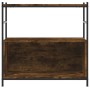 Libreria Rovere Fumo 80x30x78,5 cm in Legno Multistrato e Ferro