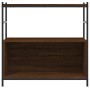 Libreria Rovere Marrone 80x30x78,5 cm Legno Multistrato e Ferro