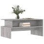 Tavolino Salotto Grigio Sonoma 90x55x42,5 cm Legno Multistrato