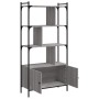 Libreria Ante Grigio Sonoma 76,5x30x154,5 cm Legno Multistrato