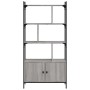 Libreria Ante Grigio Sonoma 76,5x30x154,5 cm Legno Multistrato