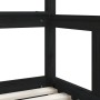 Giroletto Bambini con Cassetti Nero 70x140cm Massello di Pino