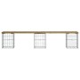 Panca da Giardino Design Gabbione 203x31x42 cm Pino Impregnato