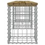 Panca da Giardino Design Gabbione 203x31x42 cm Pino Impregnato