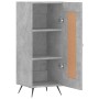 Credenza Grigio Cemento 34,5x34x90 cm in Legno Multistrato