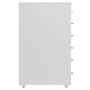 Schedario Mobile Grigio 28x41x69 cm in Metallo