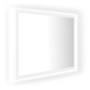 Specchio da Bagno con LED Bianco 60x8,5x37 cm in Acrilico