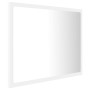 Specchio da Bagno con LED Bianco 60x8,5x37 cm in Acrilico