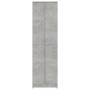 Armadio Corridoio Grigio Cemento 55x25x189 cm Legno Multistrato