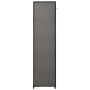 Armadio Pieghevole Grigio 110x45x175 cm in Tessuto