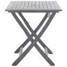 Set da Pranzo per Giardino 7 pz Legno Massello di Acacia Grigio