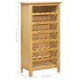 Cantinetta per Vini 56x32x110 cm Legno Massello di Rovere